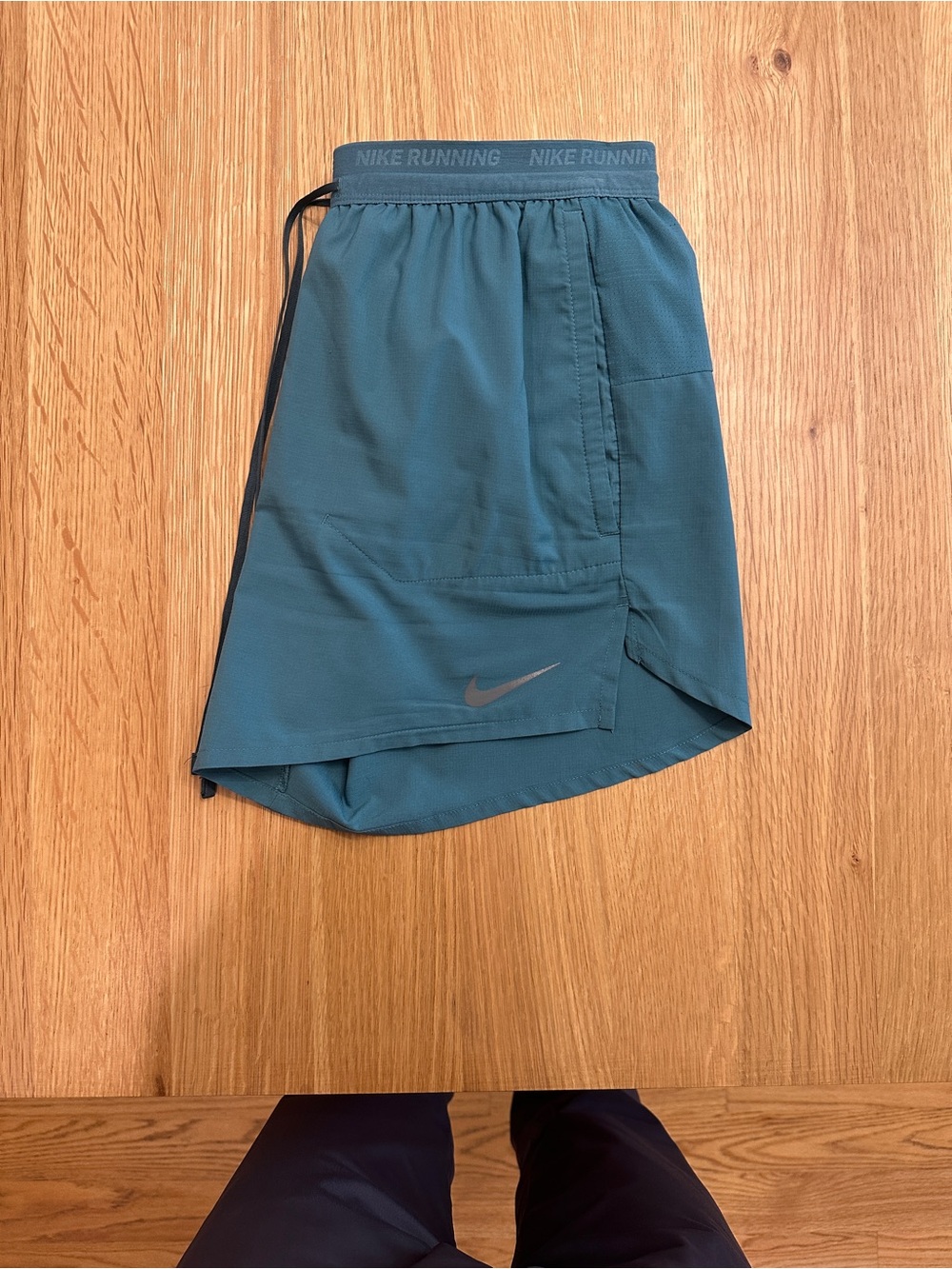 Nike Teal Blue Stride Running short 5”